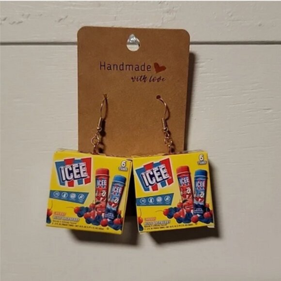 Handmade "Icee Tubes" Earrings - Picture 1 of 1